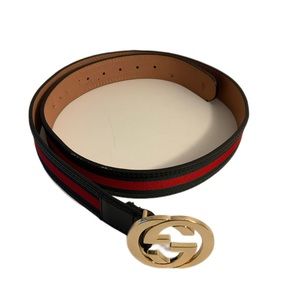 Mens gucci interlocking g web belt #121282 3959 80 82